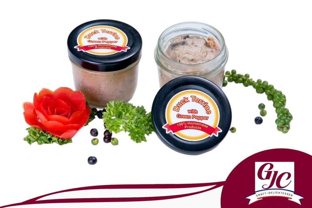 Terrine de canard au poivre vert bocal 100 g