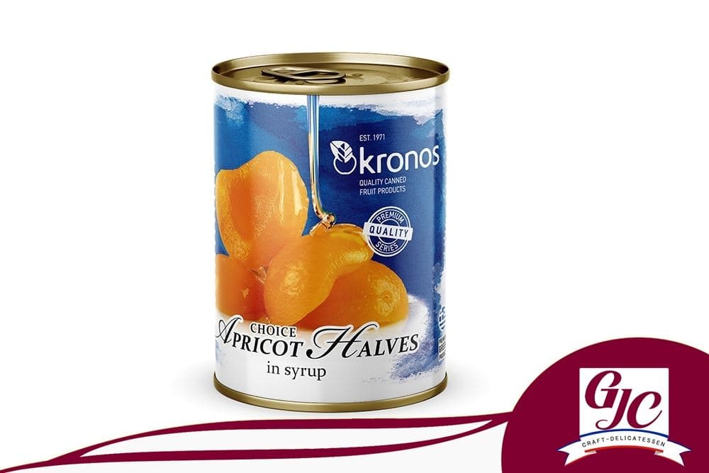 Moitiés d'abricots au sirop