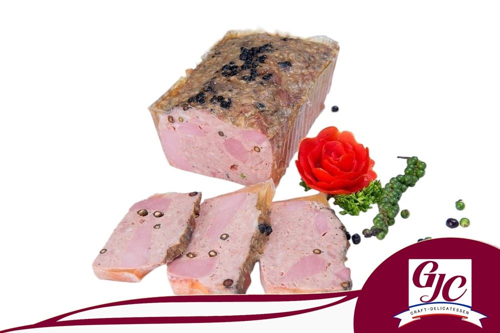 Terrine de canard au poivre vert