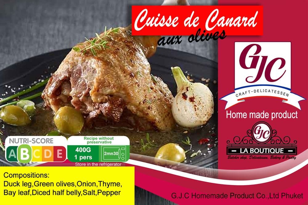 Cuisse de canard aux olives