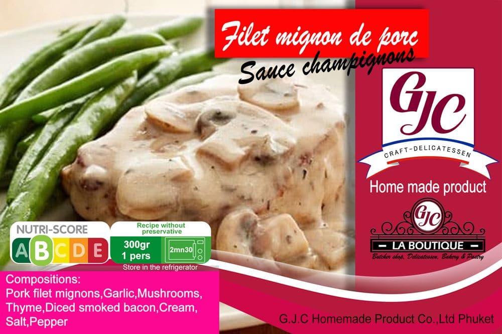 Filet mignon de porc sauce forestière