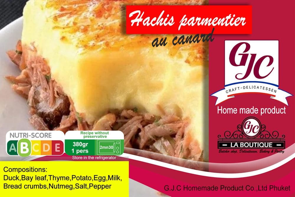 Hachis Parmentier de canard