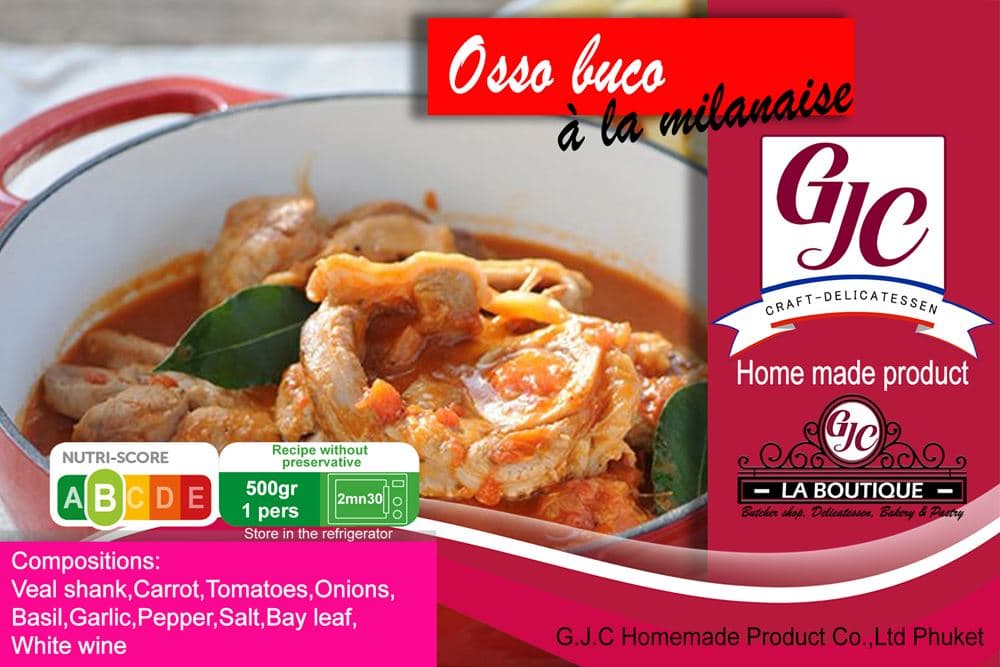 Osso buco de veau é la milanaise
