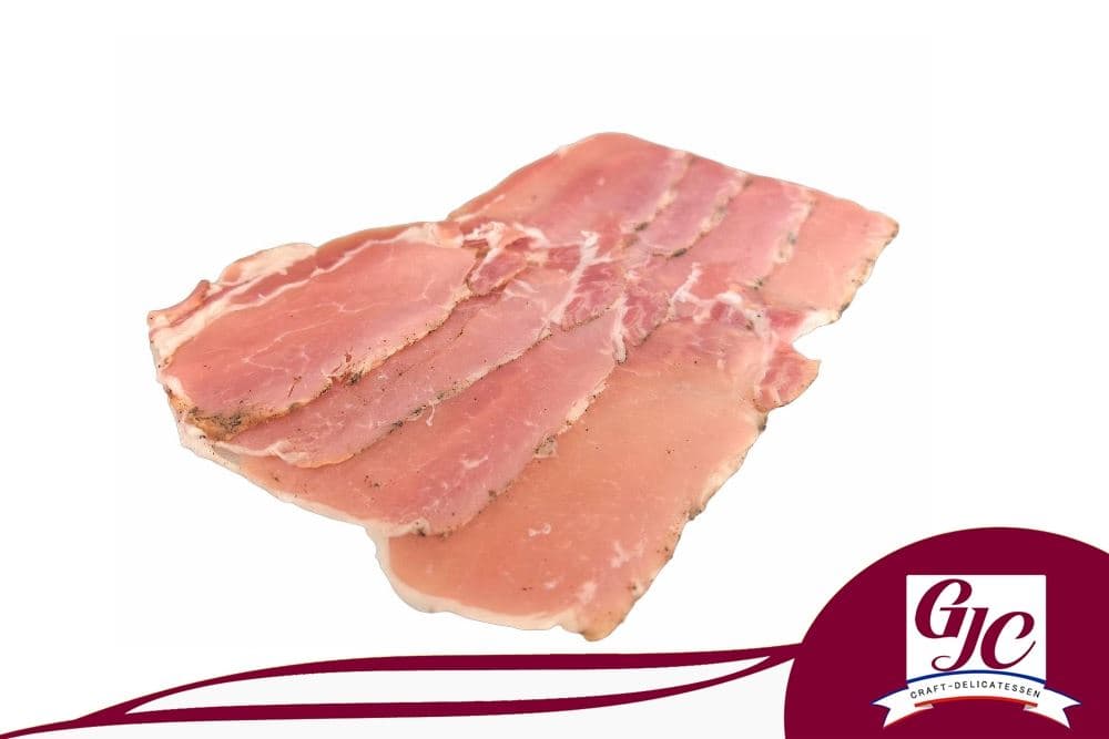 Longe de porc fumée bacon Canadien tranché