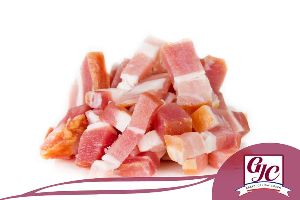 Poitrine de porc salé en lardons